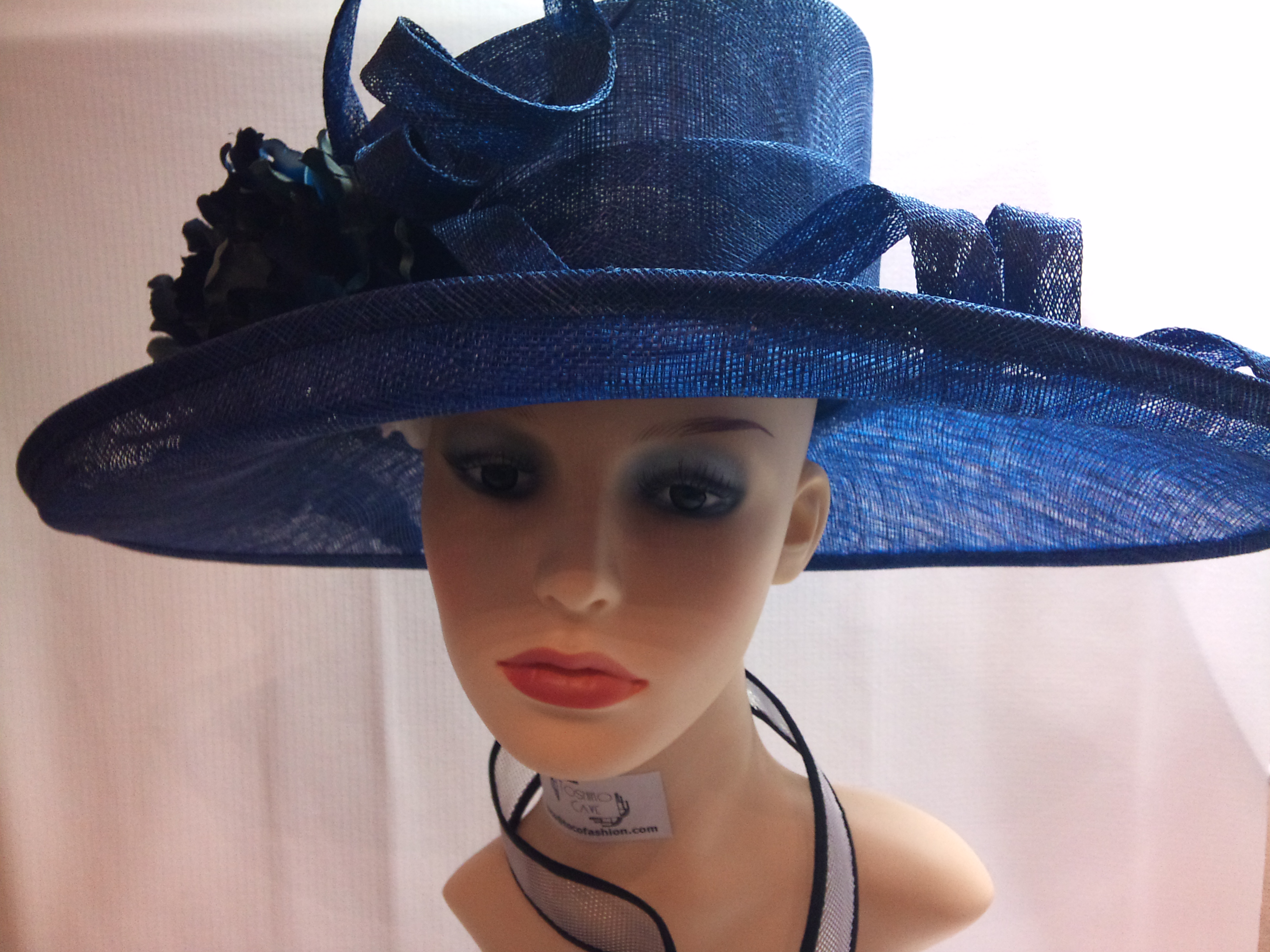 Mother of bride/groom hat : Marine Blue Wedding Hat - DSC_0064