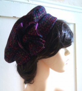 silk and wool mix quality beret is very elegant looking and warm.